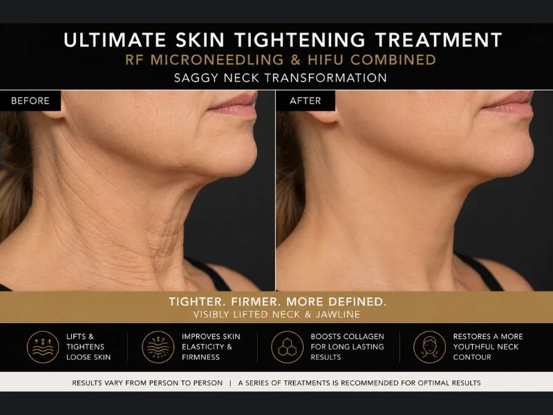 before and after Ultimate skin tightening treatment Reading