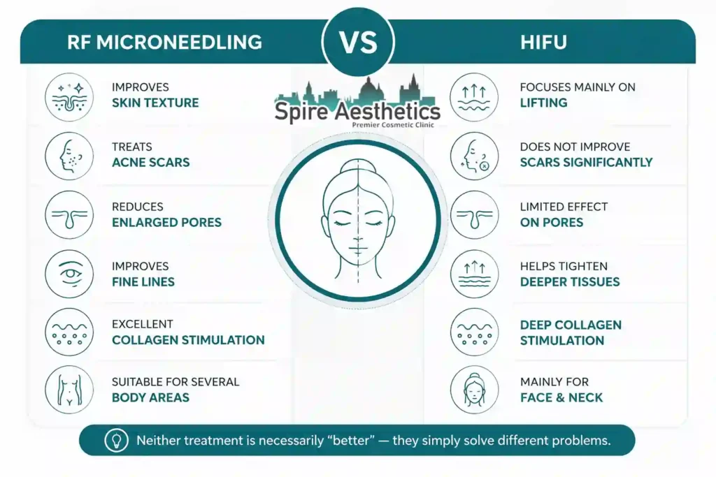 RF Microneedling vs HIFU: Which Treatment Gives Better Results Reading?